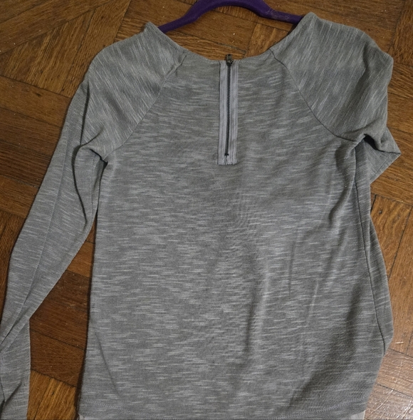 Mossimo Long Sleeve Grey Jersey Sz Small - Picture 4 of 4